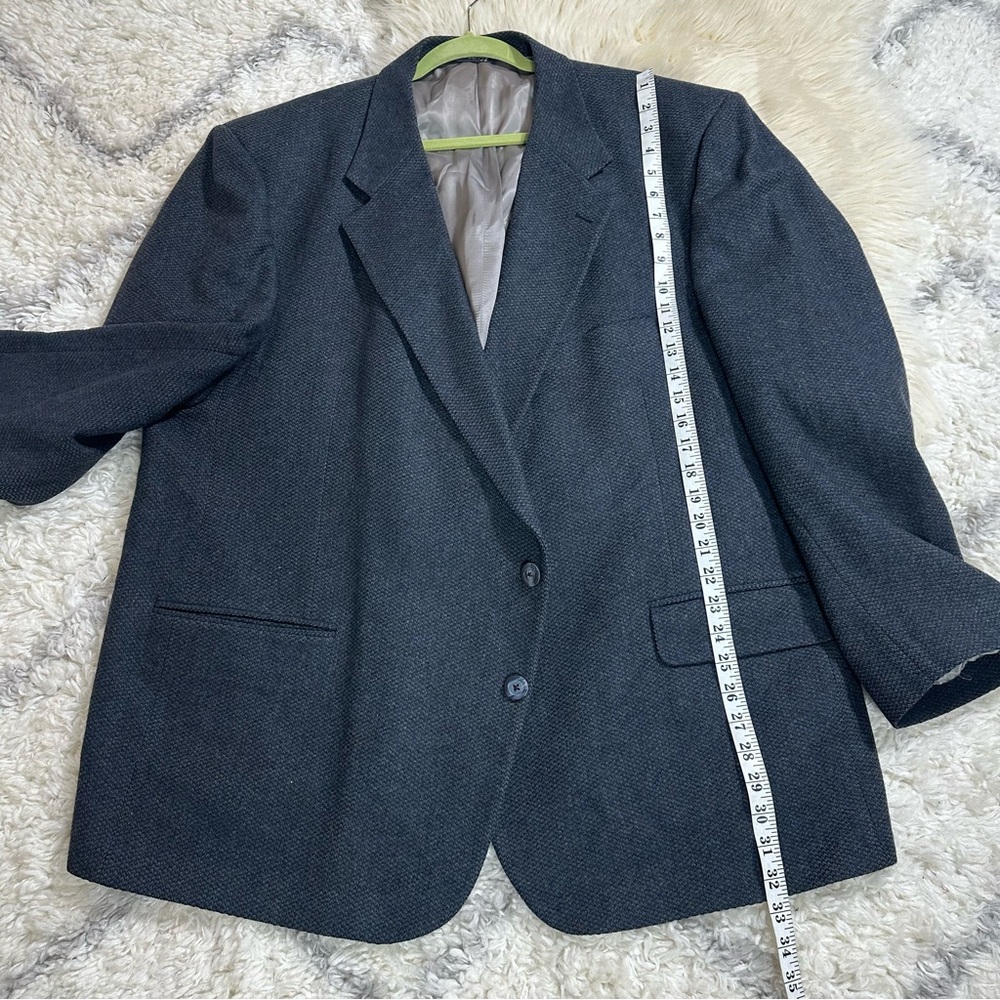 Burberry vintage Charcoal Men's Blazer 100% pure wool - Picture 10 of 11